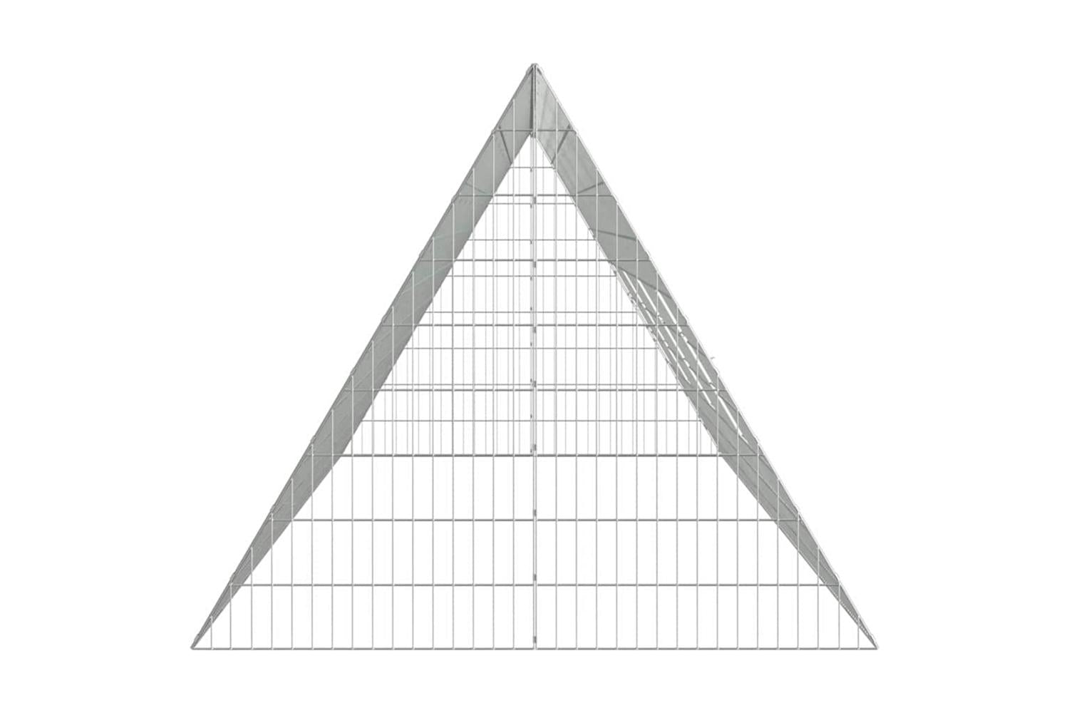 Vidaxl Chicken Cage Silver 430 X 100 X 85 Cm Galvanised Steel-7