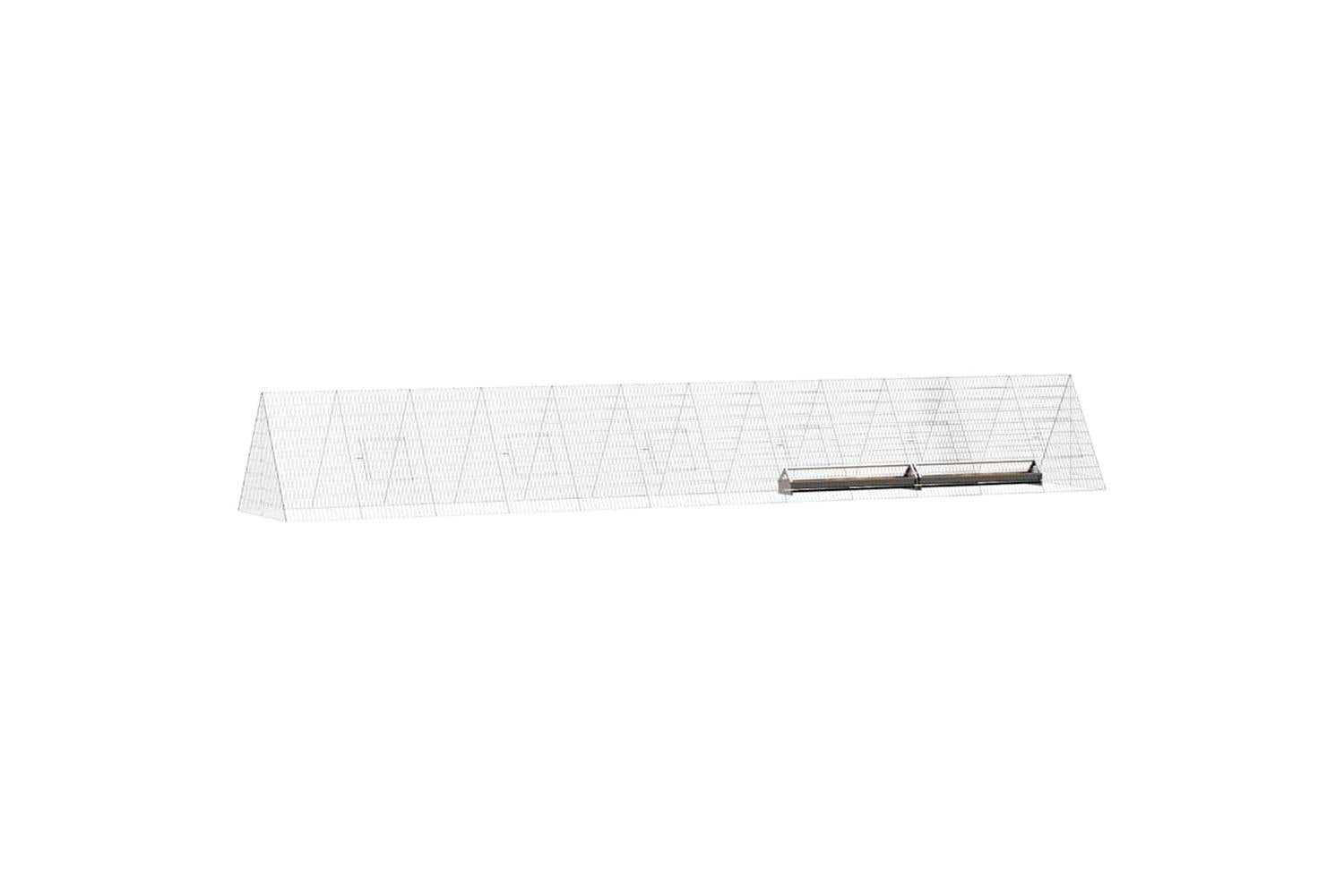 Vidaxl Chicken Cage Silver 650 X 100 X 85 Cm Galvanised Steel-3