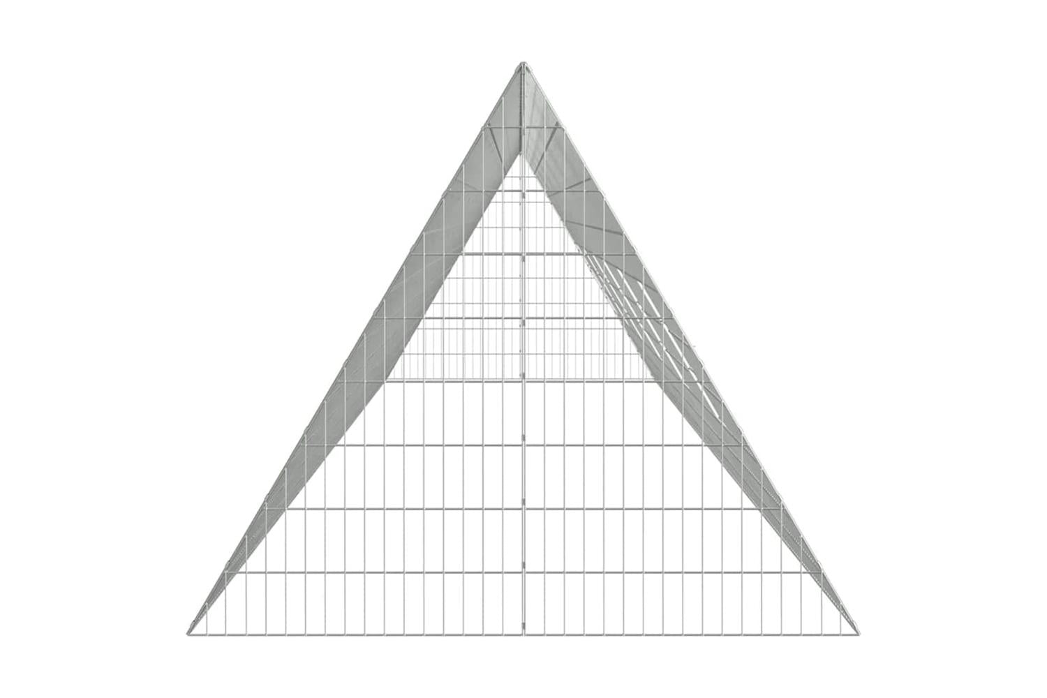 Vidaxl Chicken Cage Silver 650 X 100 X 85 Cm Galvanised Steel-7
