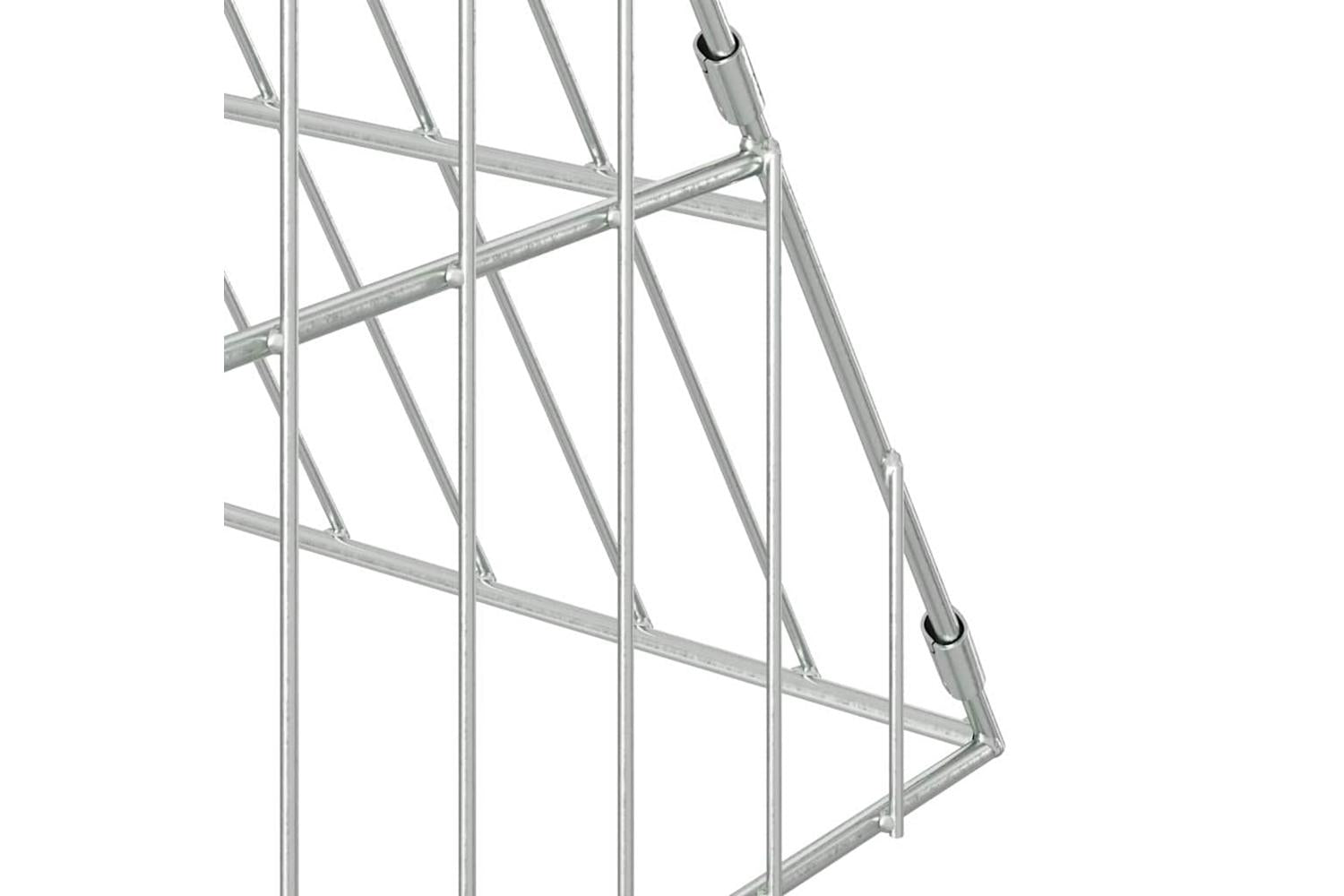 Vidaxl Chicken Cage Silver 650 X 100 X 85 Cm Galvanised Steel-9