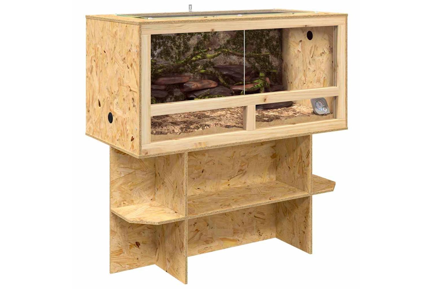 Vidaxl Terrarium Brown 100 X 50 X 100 Cm Osb-3