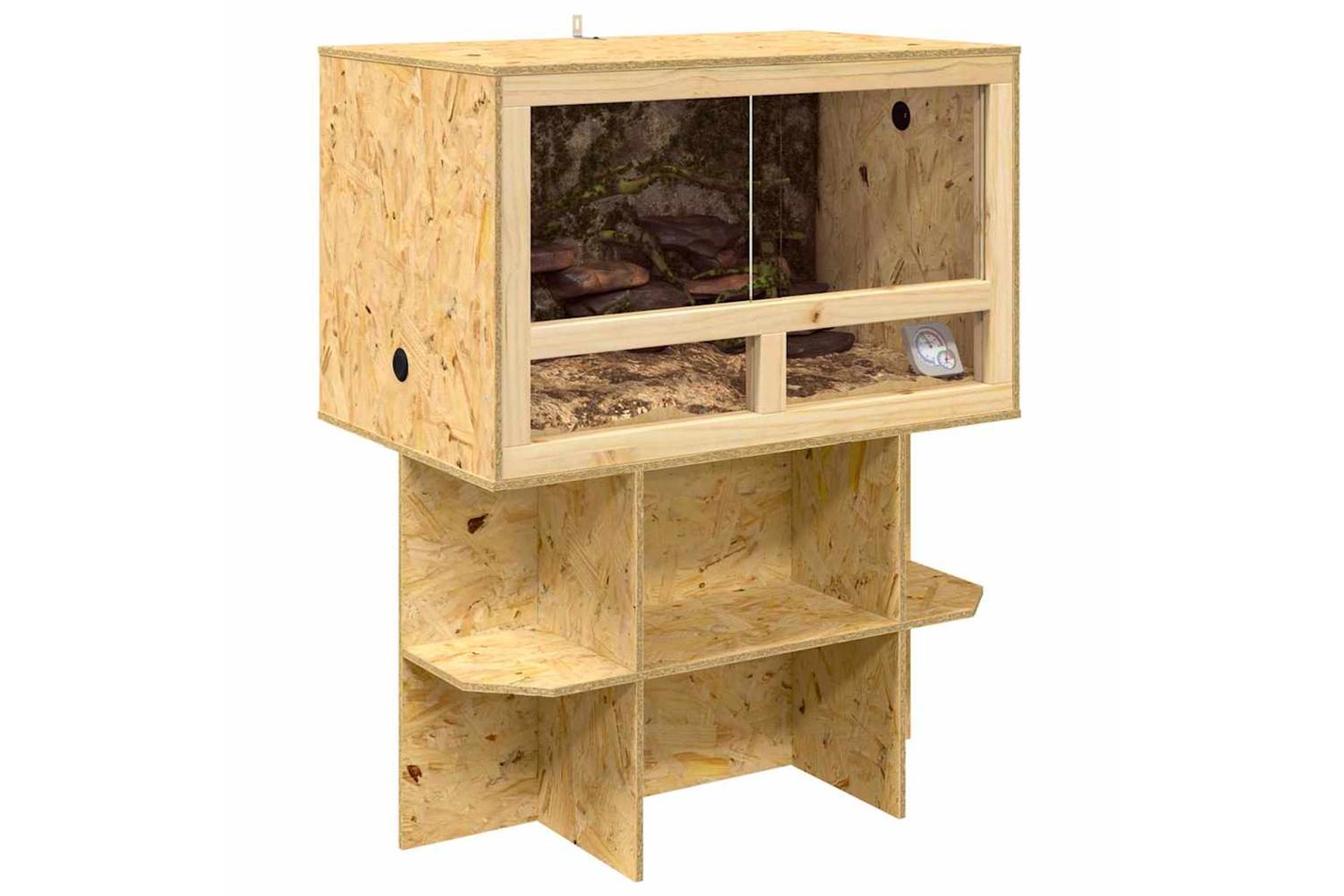 Vidaxl Terrarium Brown 80 X 50 X 100 Cm Osb-3
