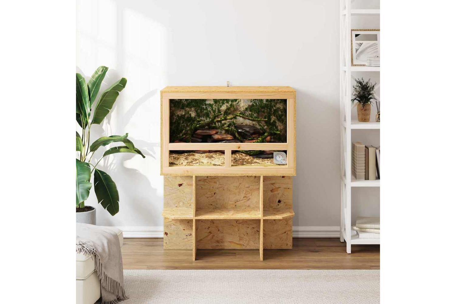 Vidaxl Terrarium Brown 80 X 50 X 100 Cm Osb-4