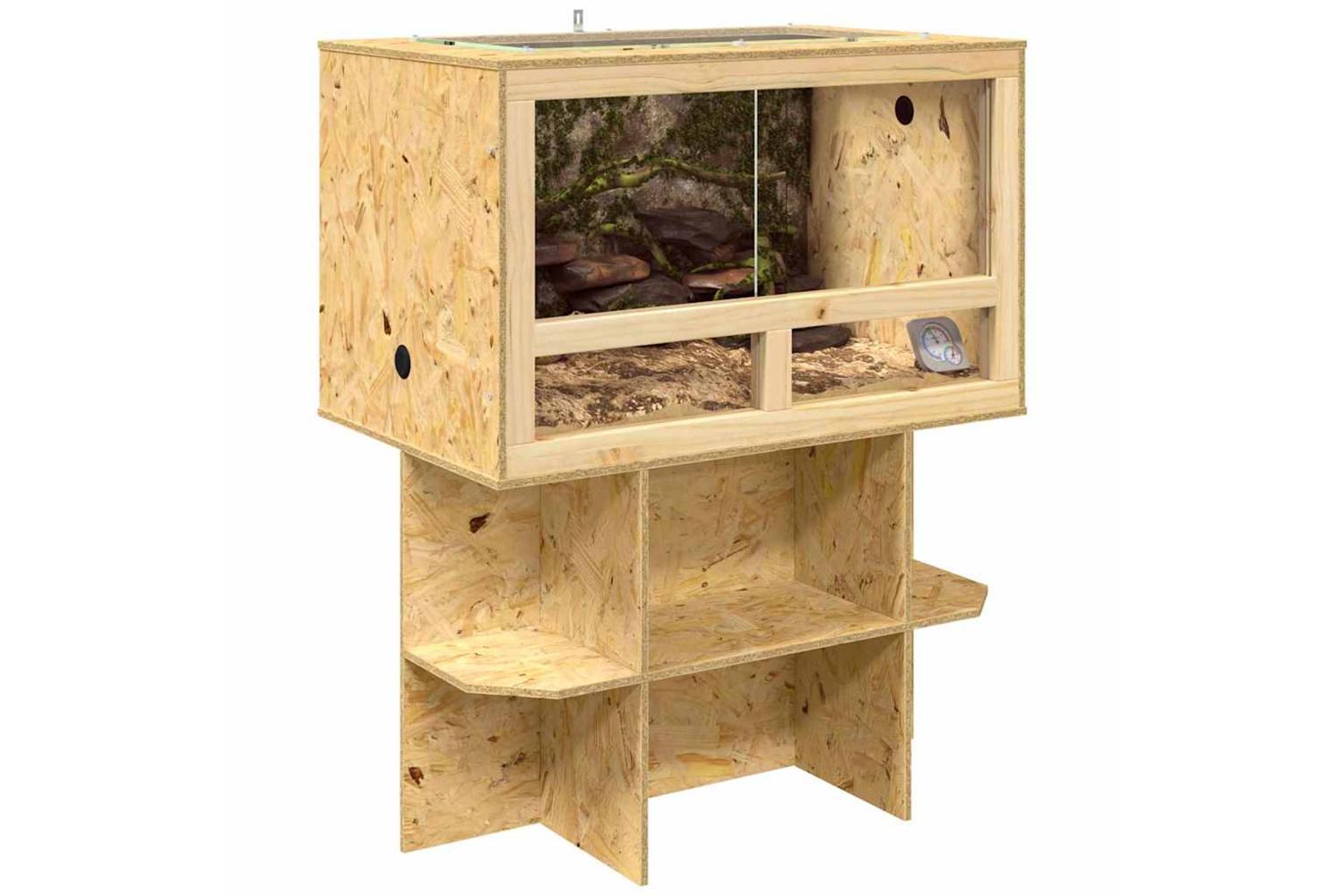 Vidaxl Terrarium Brown 80 X 50 X 100 Cm Osb-3