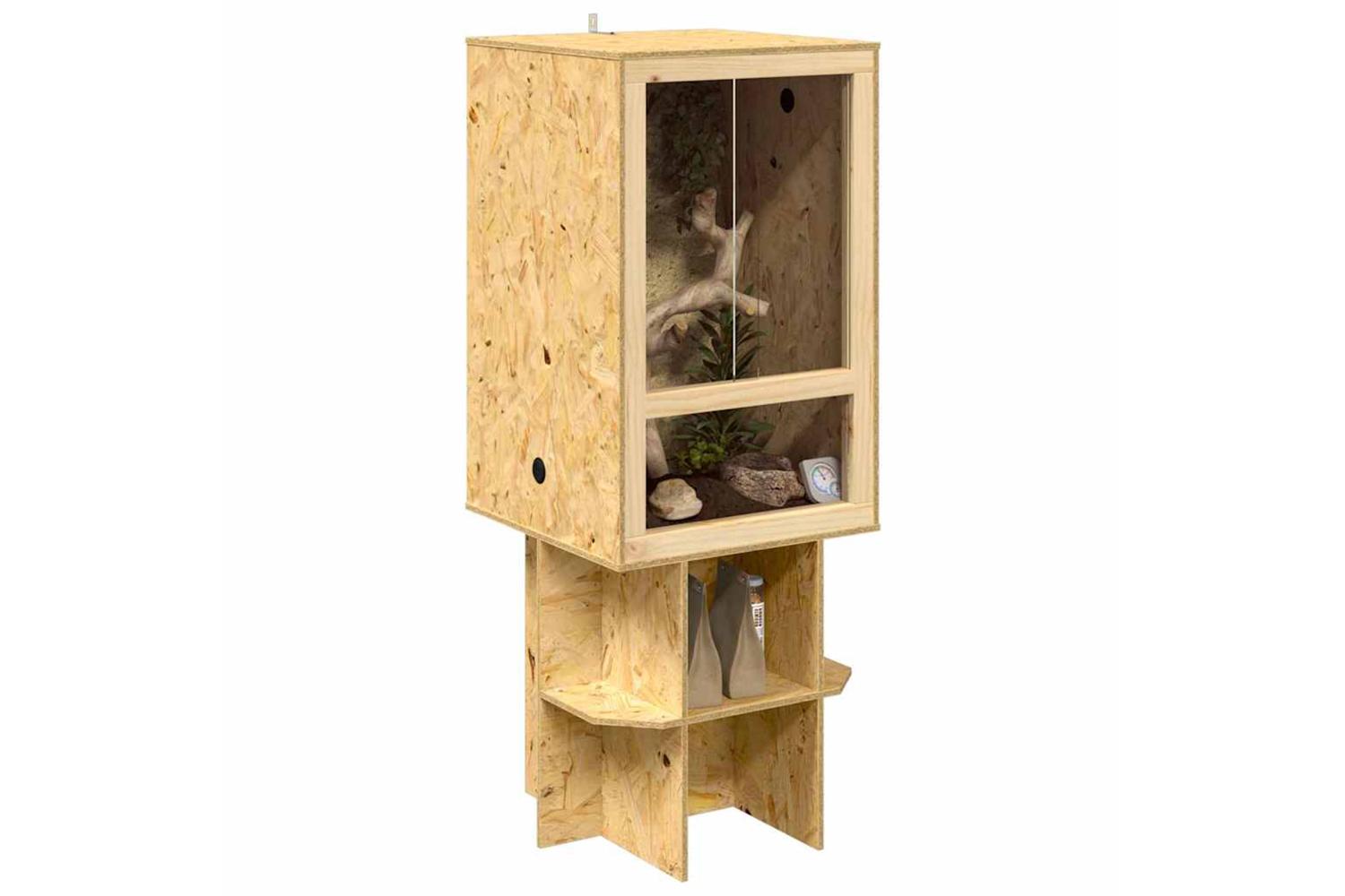 Vidaxl Terrarium Brown 50 X 50 X 130 Cm Osb-3