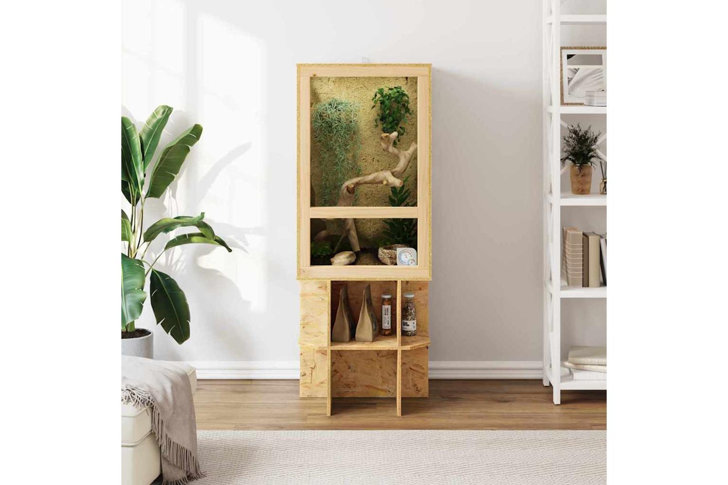 Vidaxl Terrarium Brown 50 X 50 X 130 Cm Osb-4