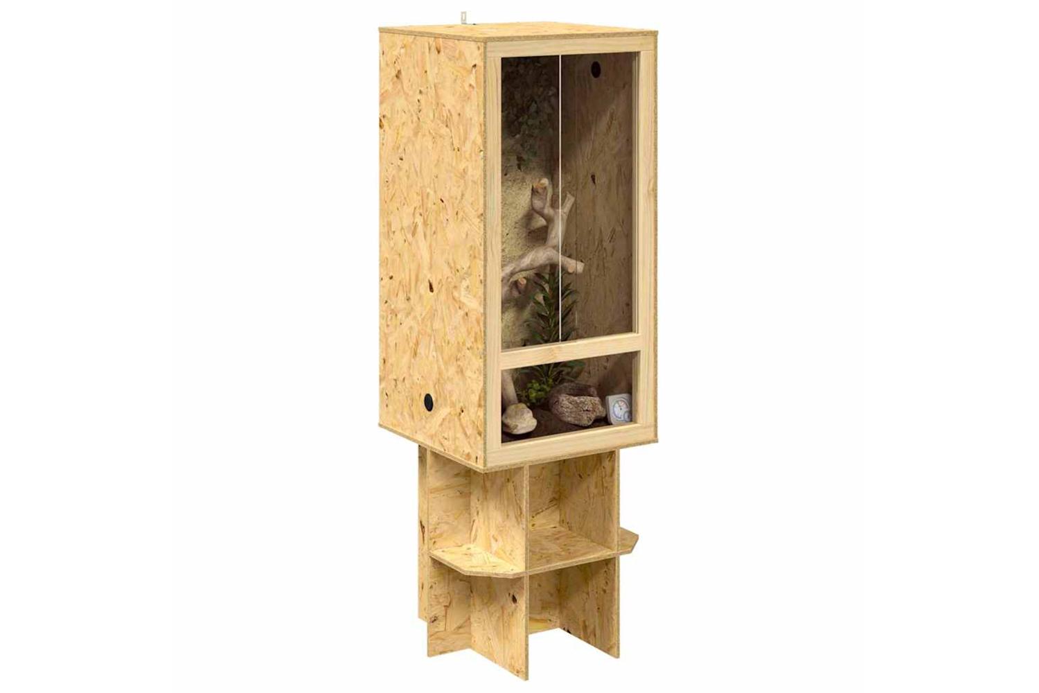 Vidaxl Terrarium Brown 50 X 50 X 150 Cm Osb-3
