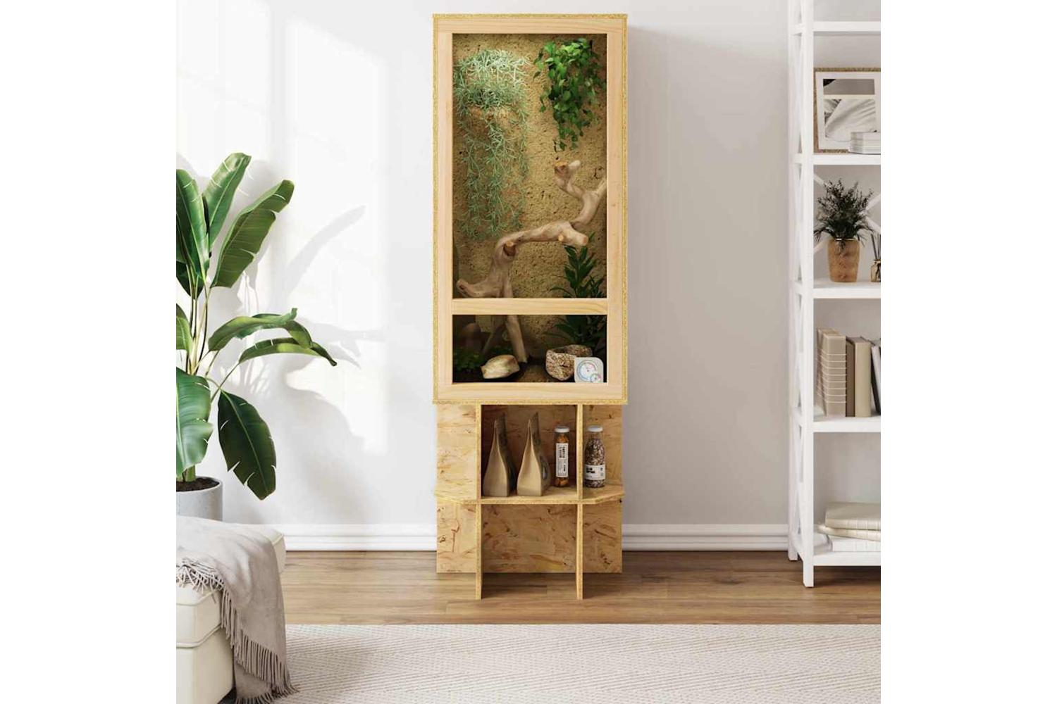 Vidaxl Terrarium Brown 50 X 50 X 150 Cm Osb-4