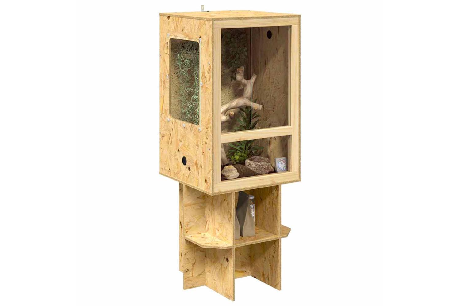Vidaxl Terrarium Brown 50 X 50 X 130 Cm Osb-3