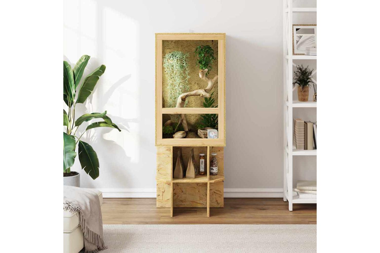 Vidaxl Terrarium Brown 50 X 50 X 130 Cm Osb-4