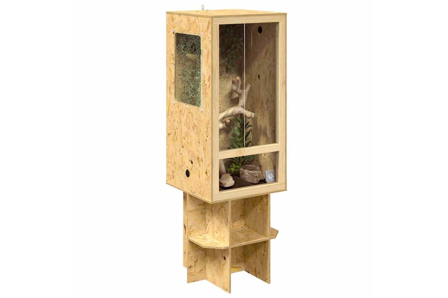 Vidaxl Terrarium Brown 50 X 50 X 150 Cm Osb-3