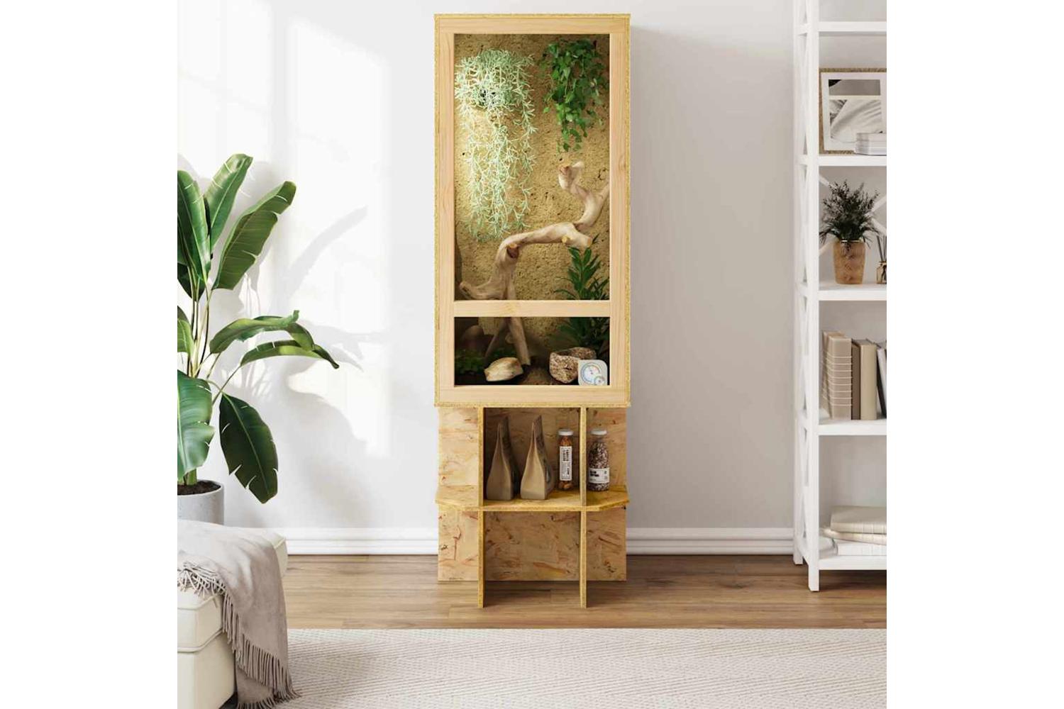Vidaxl Terrarium Brown 50 X 50 X 150 Cm Osb-4