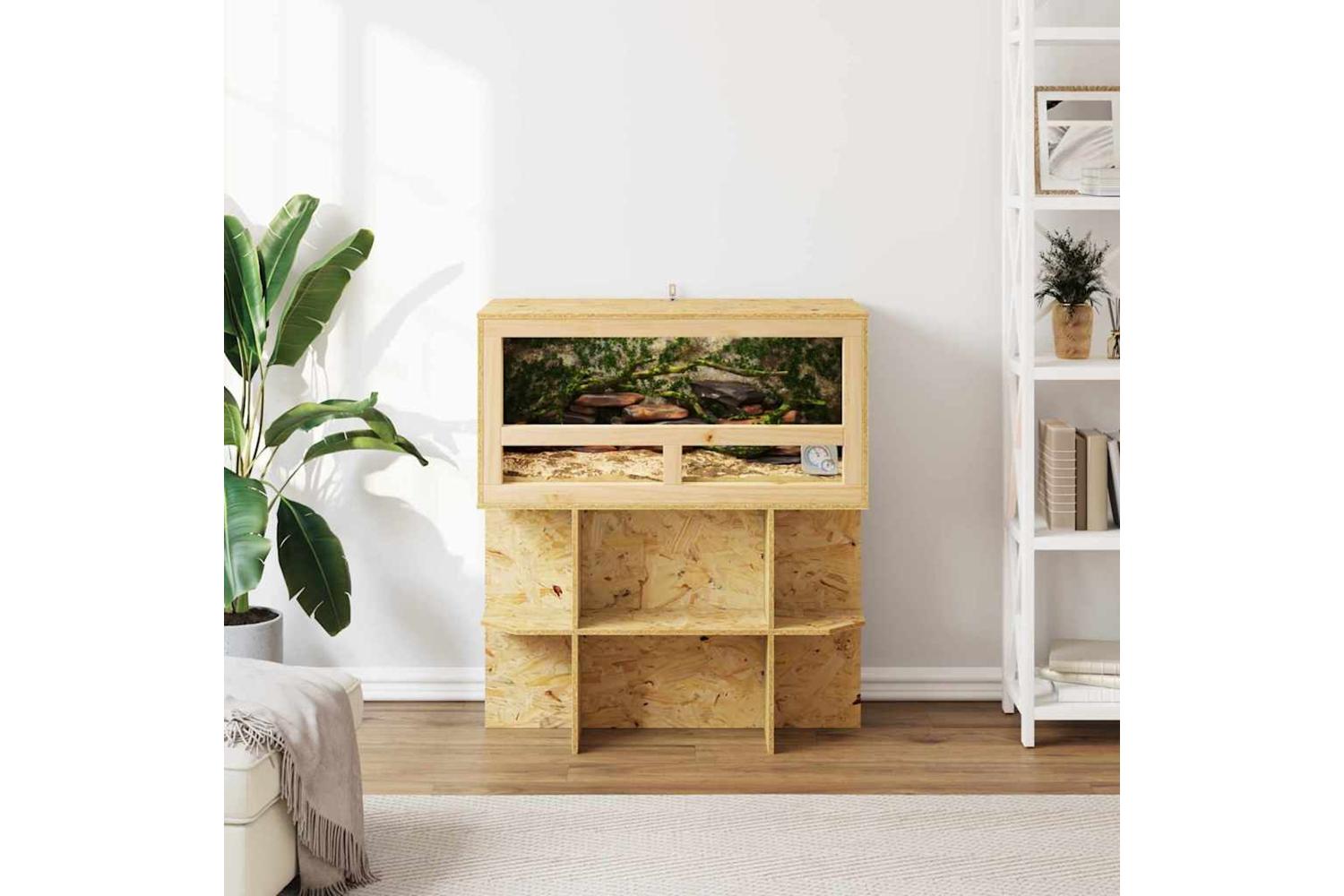 Vidaxl Terrarium Brown 80 X 40 X 90 Cm Osb-4