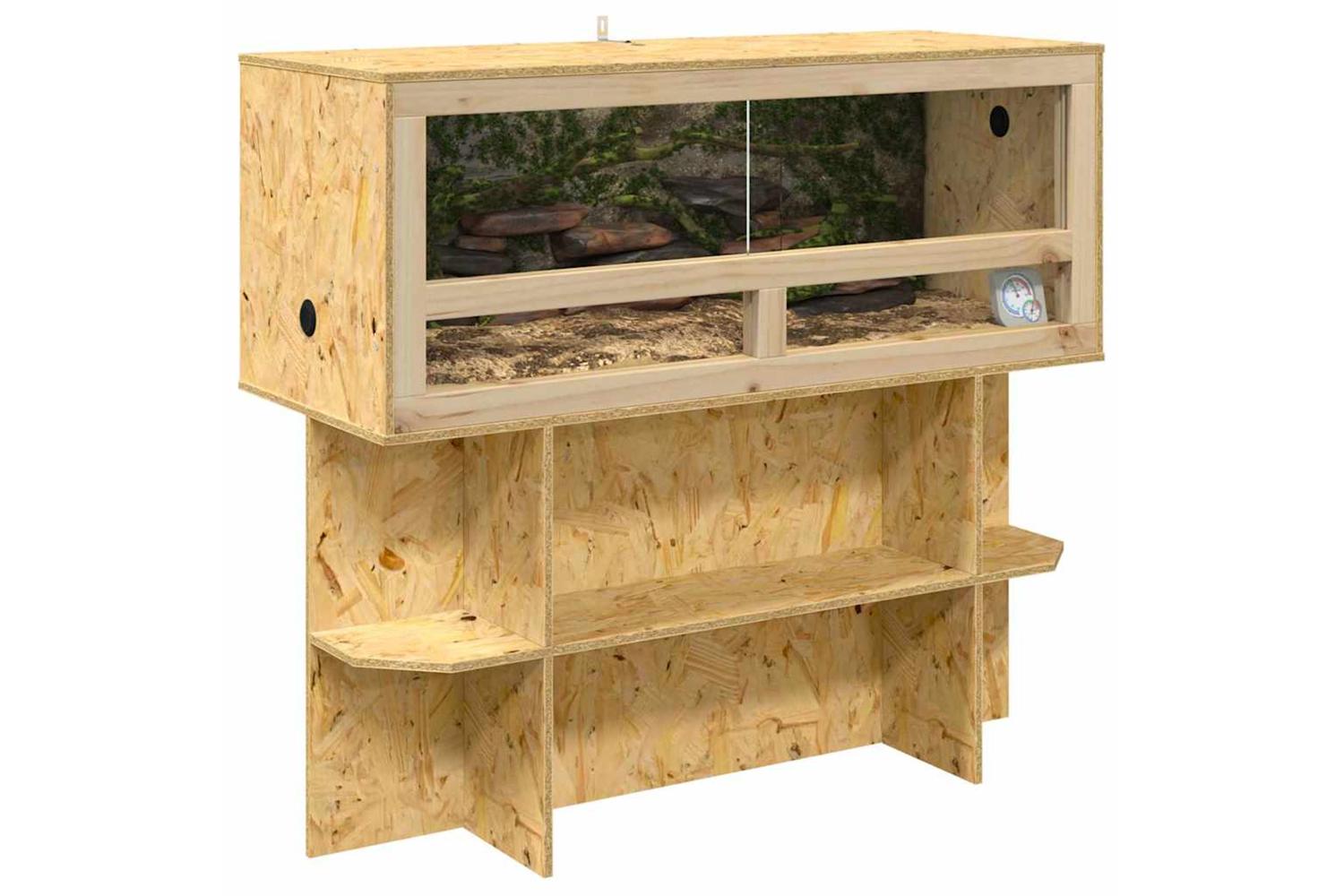 Vidaxl Terrarium Brown 100 X 40 X 90 Cm Osb-3