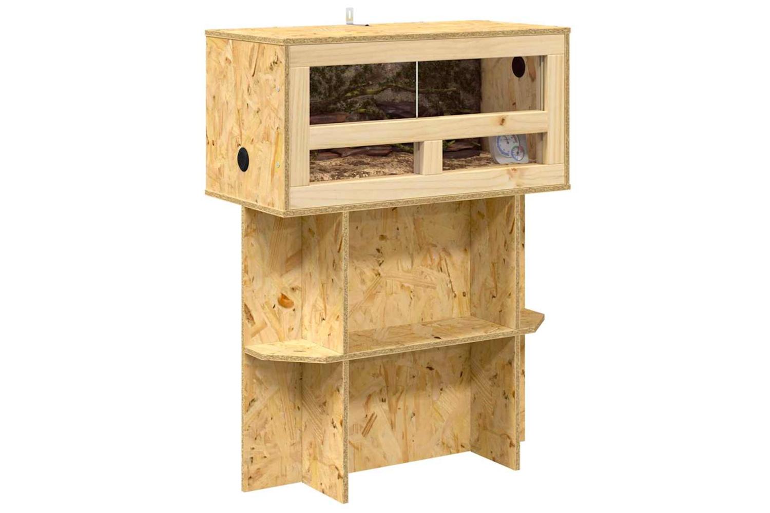 Vidaxl Terrarium Brown 60 X 30 X 80 Cm Osb-3