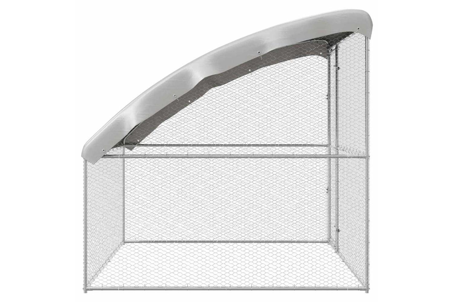 Vidaxl Chicken Cage Silver 2 X 2 X 2 M Galvanised Steel-5