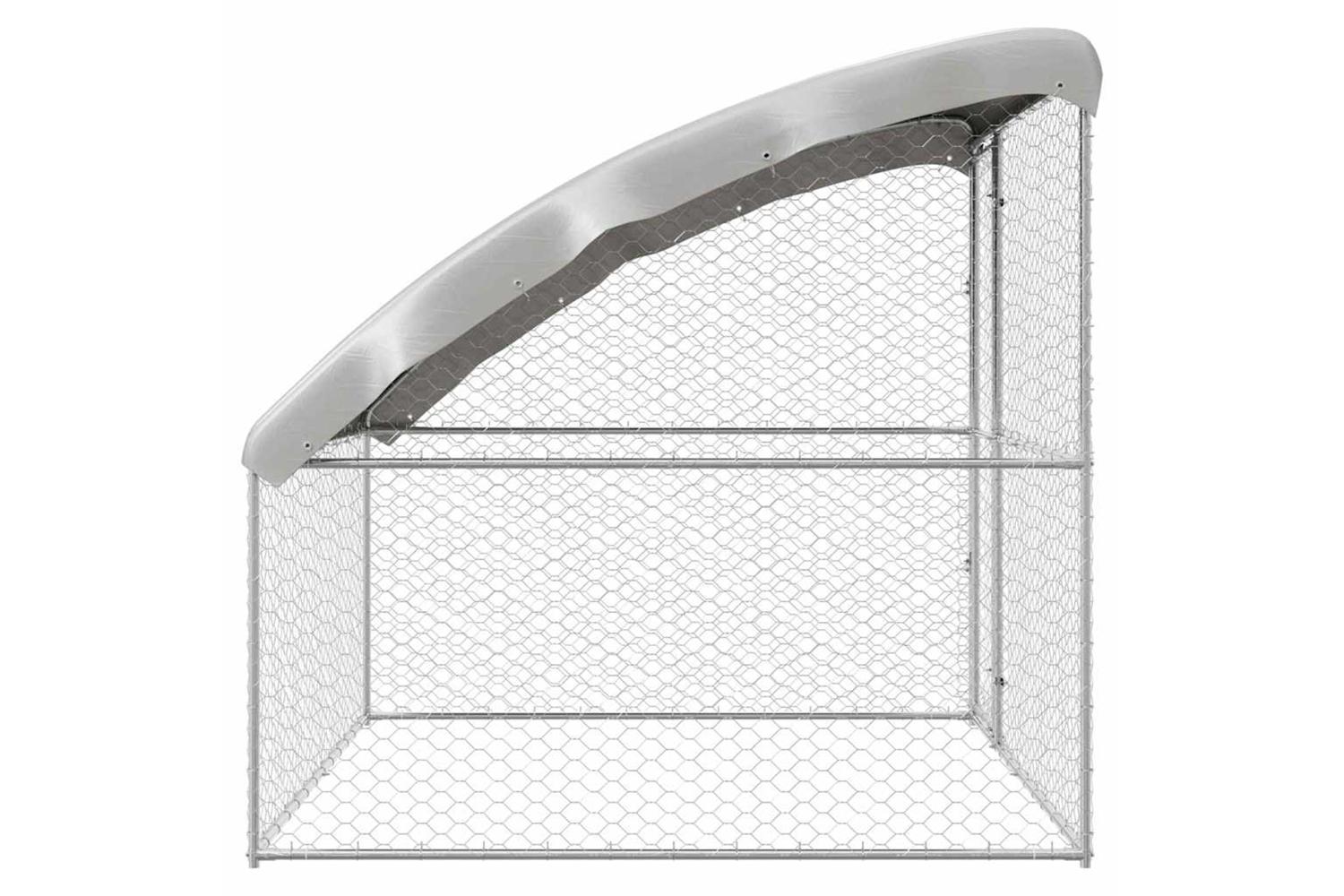 Vidaxl Dog Kennel With Storage Silver 2 X 2 X 2 M Steel-5