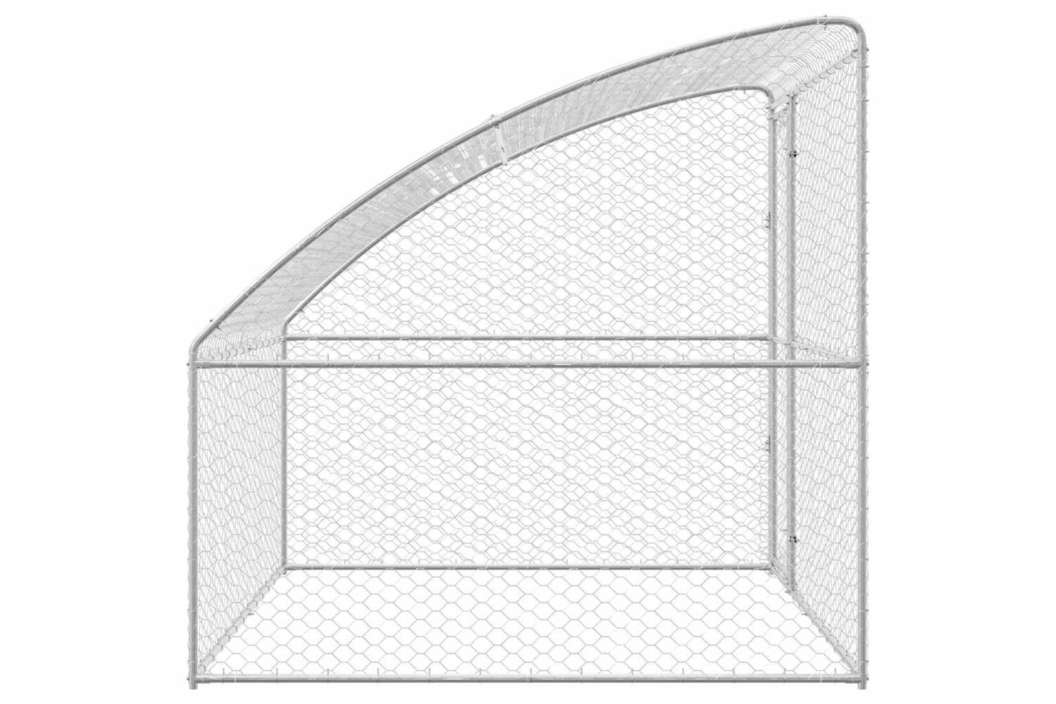 Vidaxl Dog Kennel With Storage Silver 2 X 2 X 2 M Steel-5