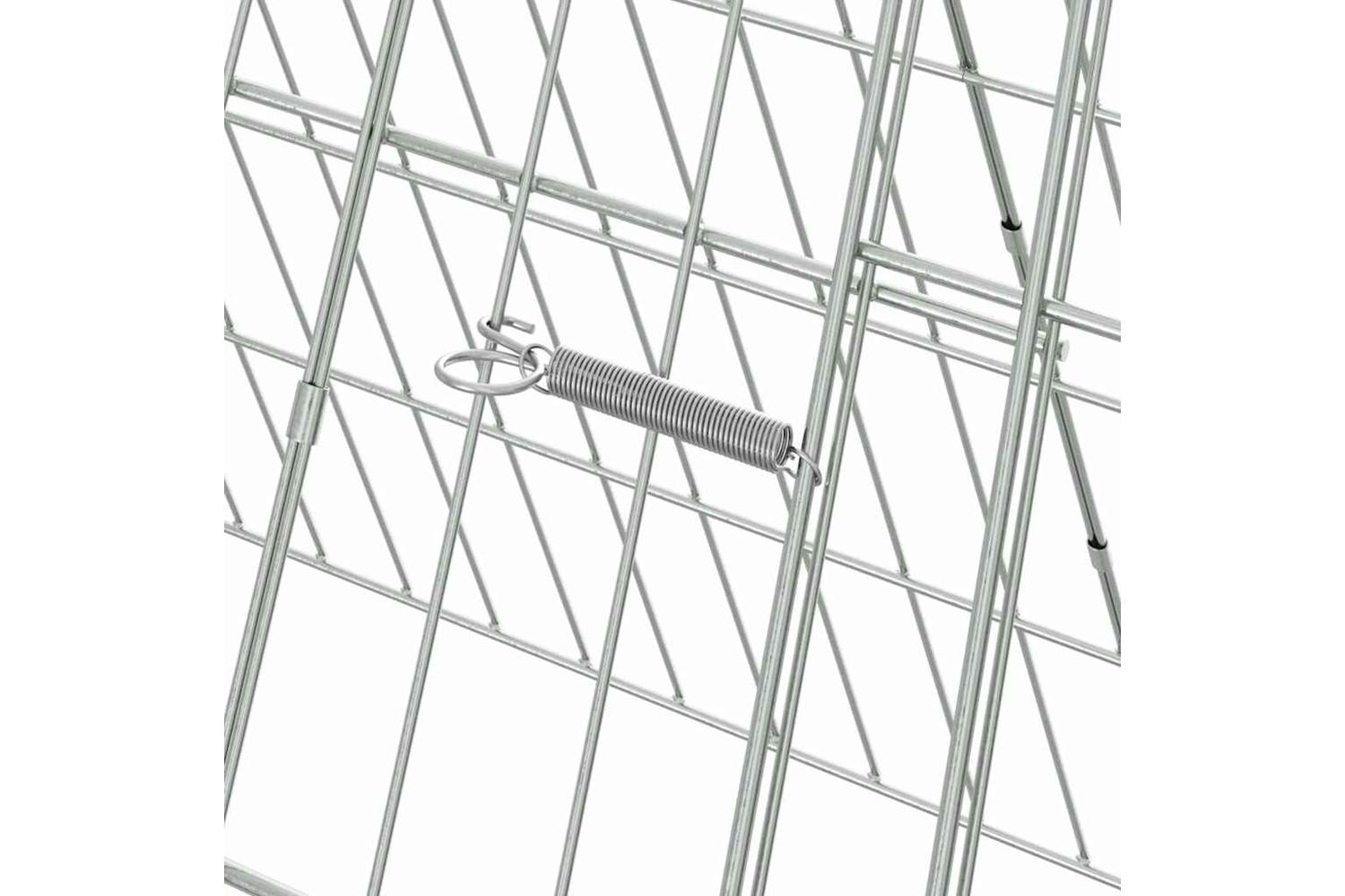 Vidaxl Rabbit Cage Silver 110 X 55 X 55 Cm Galvanised Steel-8