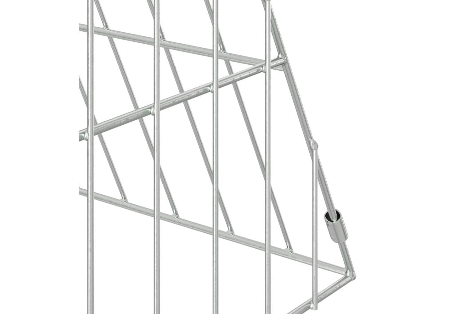 Vidaxl Rabbit Cage Silver 430 X 55 X 55 Cm Galvanised Steel-9