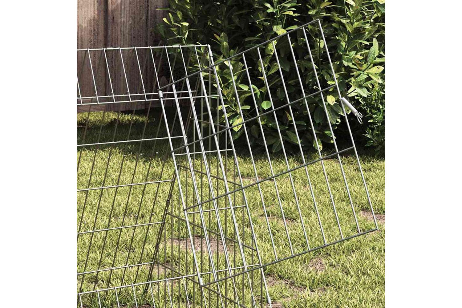 Vidaxl Rabbit Cage Silver 650 X 55 X 55 Cm Galvanised Steel-4