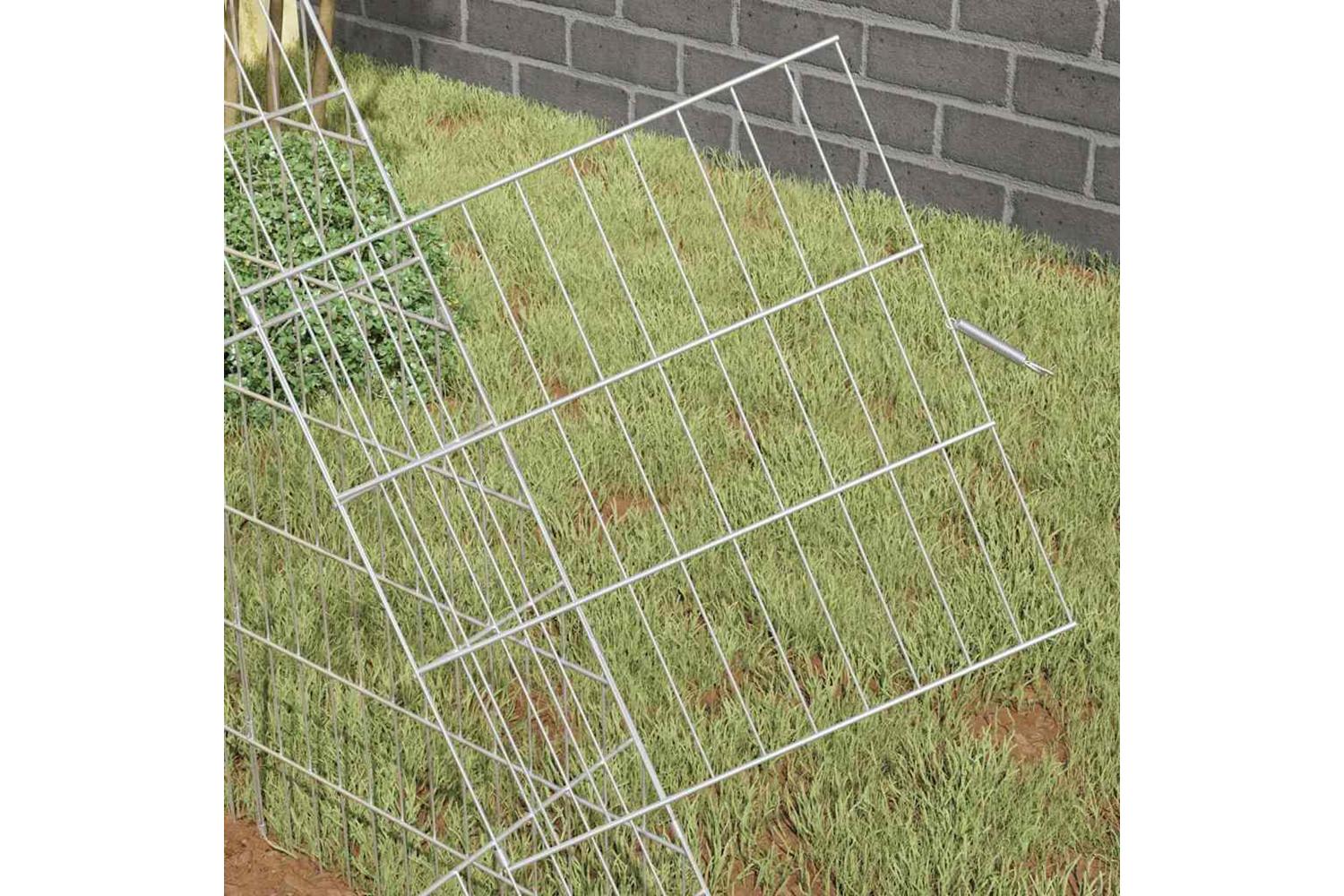 Vidaxl Rabbit Cage Silver 215 X 100 X 85 Cm Galvanised Steel-4