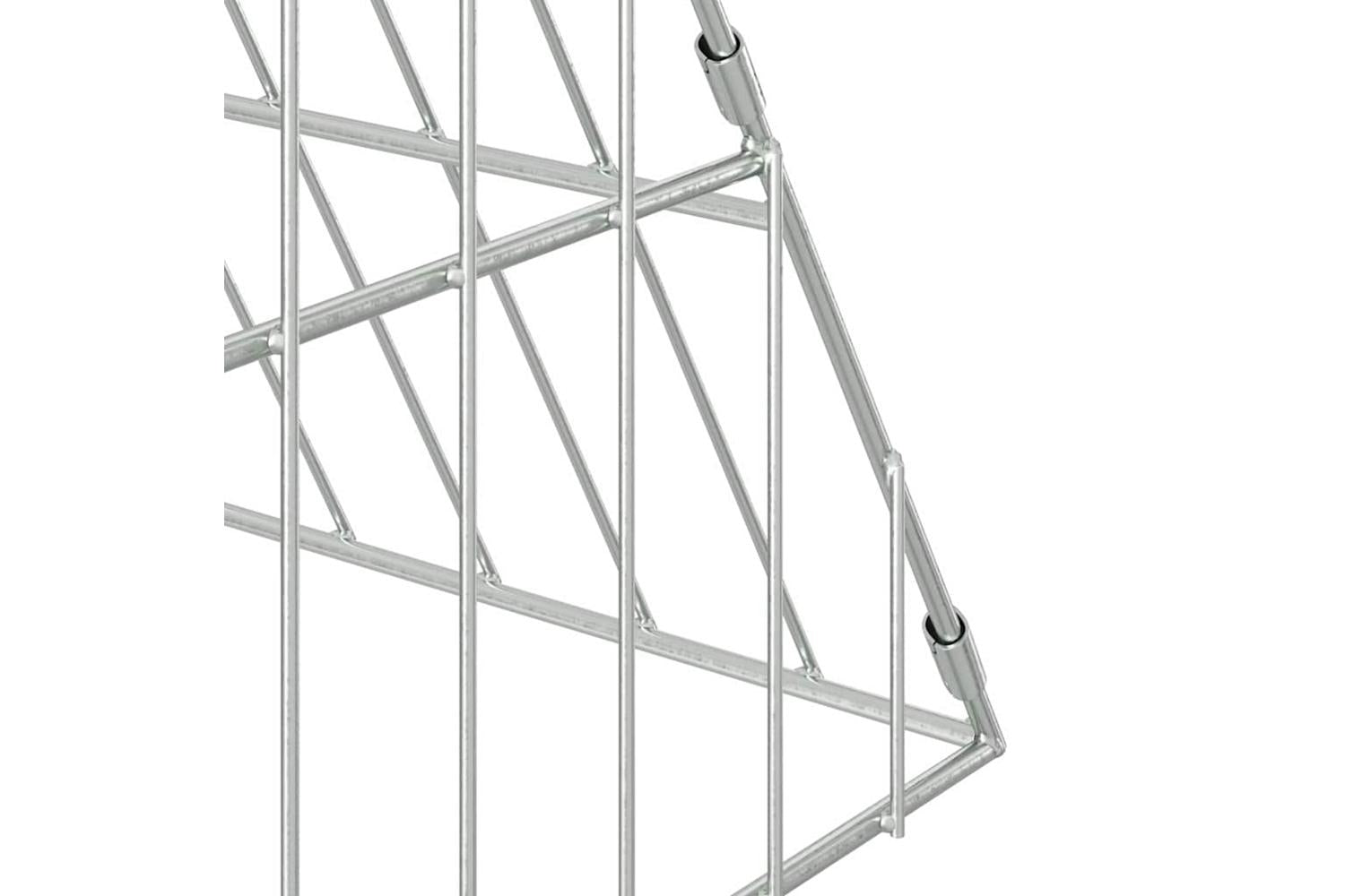 Vidaxl Rabbit Cage Silver 430 X 100 X 85 Cm Galvanised Steel-9