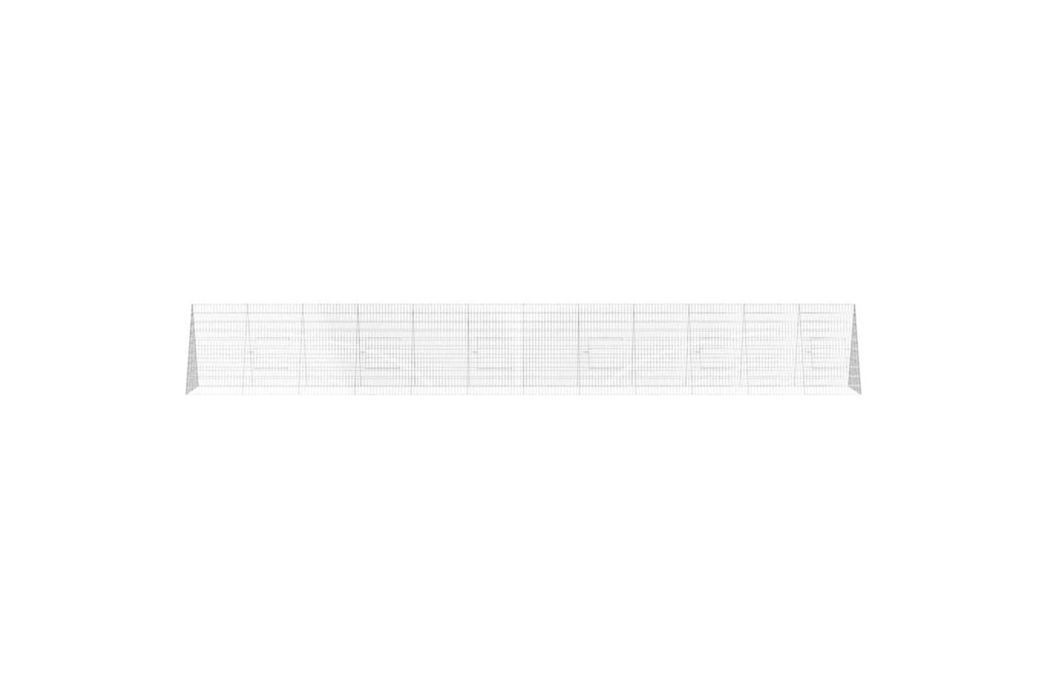 Vidaxl Rabbit Cage Silver 650 X 100 X 85 Cm Galvanised Steel-6