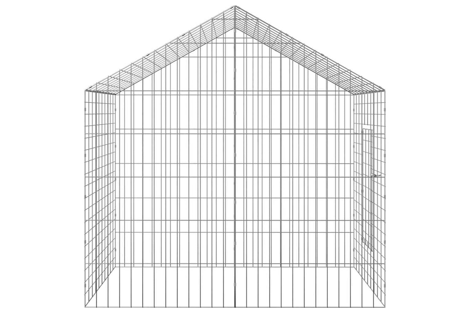 Vidaxl Rabbit Cage Silver 100 X 78 X 78 Cm Galvanised Steel-8