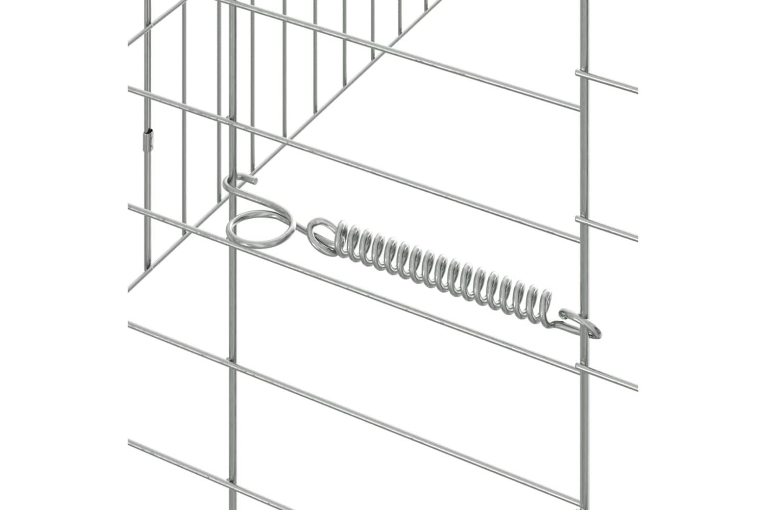 Vidaxl Rabbit Cage Silver 200 X 78 X 78 Cm Galvanised Steel-9