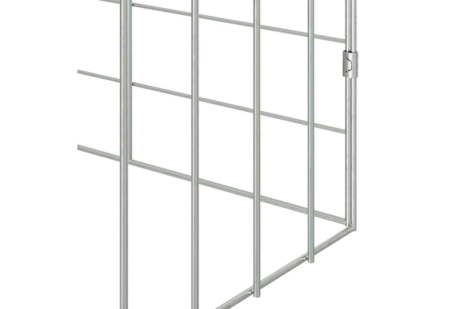 Vidaxl Rabbit Cage Silver 200 X 78 X 78 Cm Galvanised Steel-10
