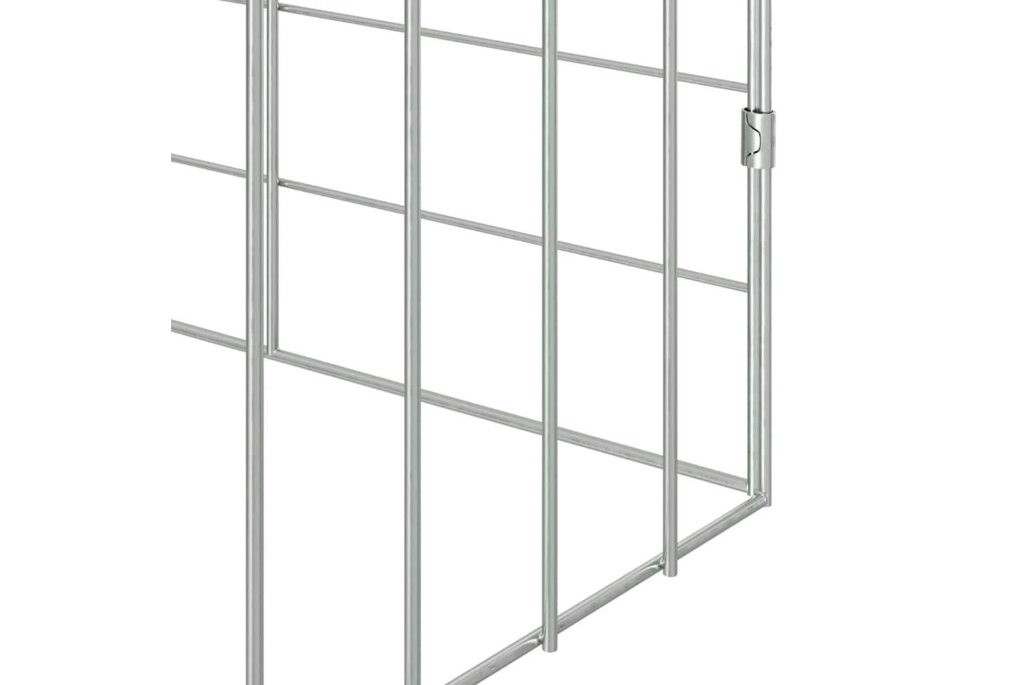 Vidaxl Rabbit Cage Silver 400 X 78 X 78 Cm Galvanised Steel-9
