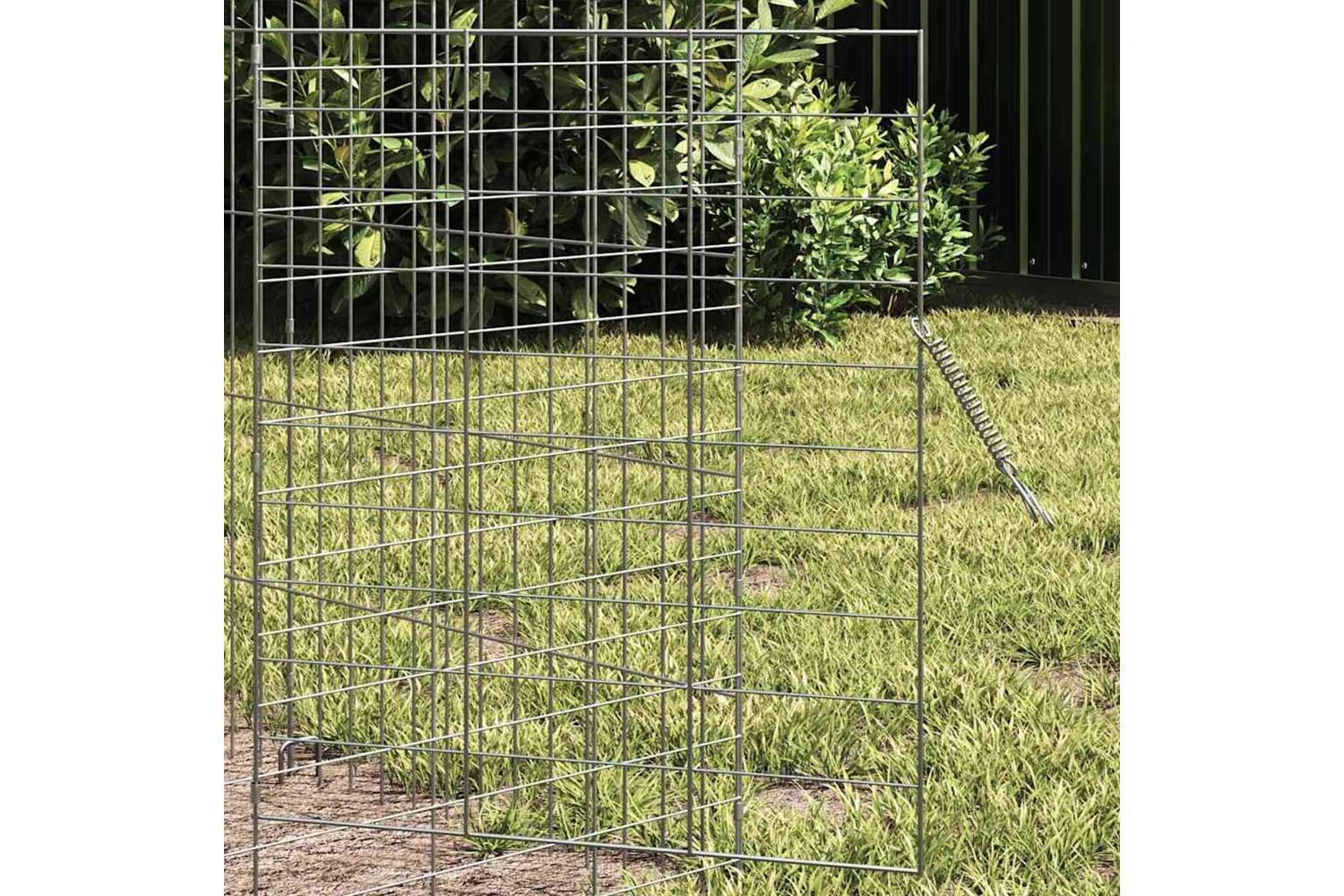 Vidaxl Rabbit Cage Silver 600 X 78 X 78 Cm Galvanised Steel-5