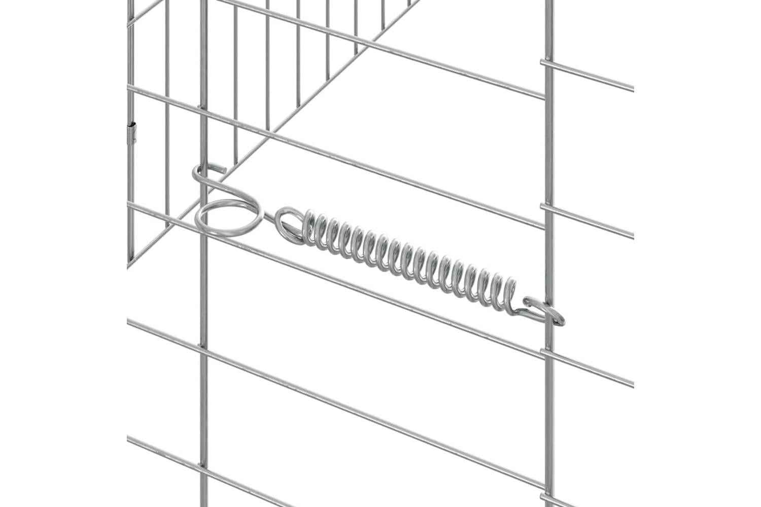 Vidaxl Rabbit Cage Silver 600 X 78 X 78 Cm Galvanised Steel-9