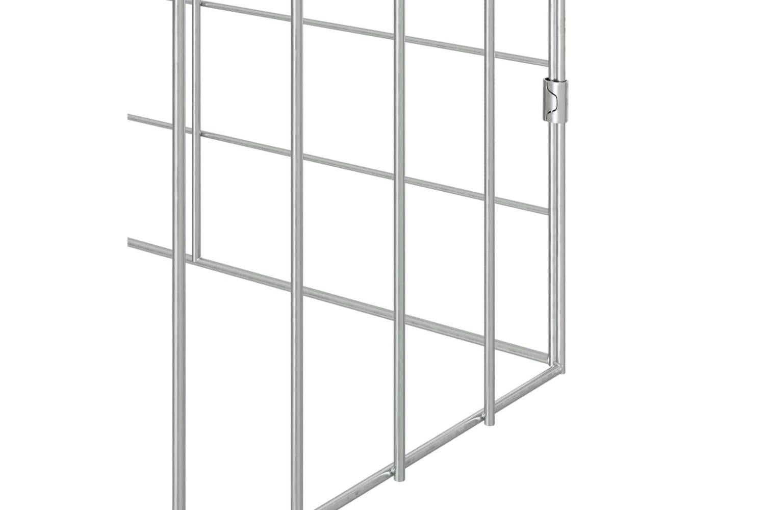 Vidaxl Rabbit Cage Silver 600 X 78 X 78 Cm Galvanised Steel-10