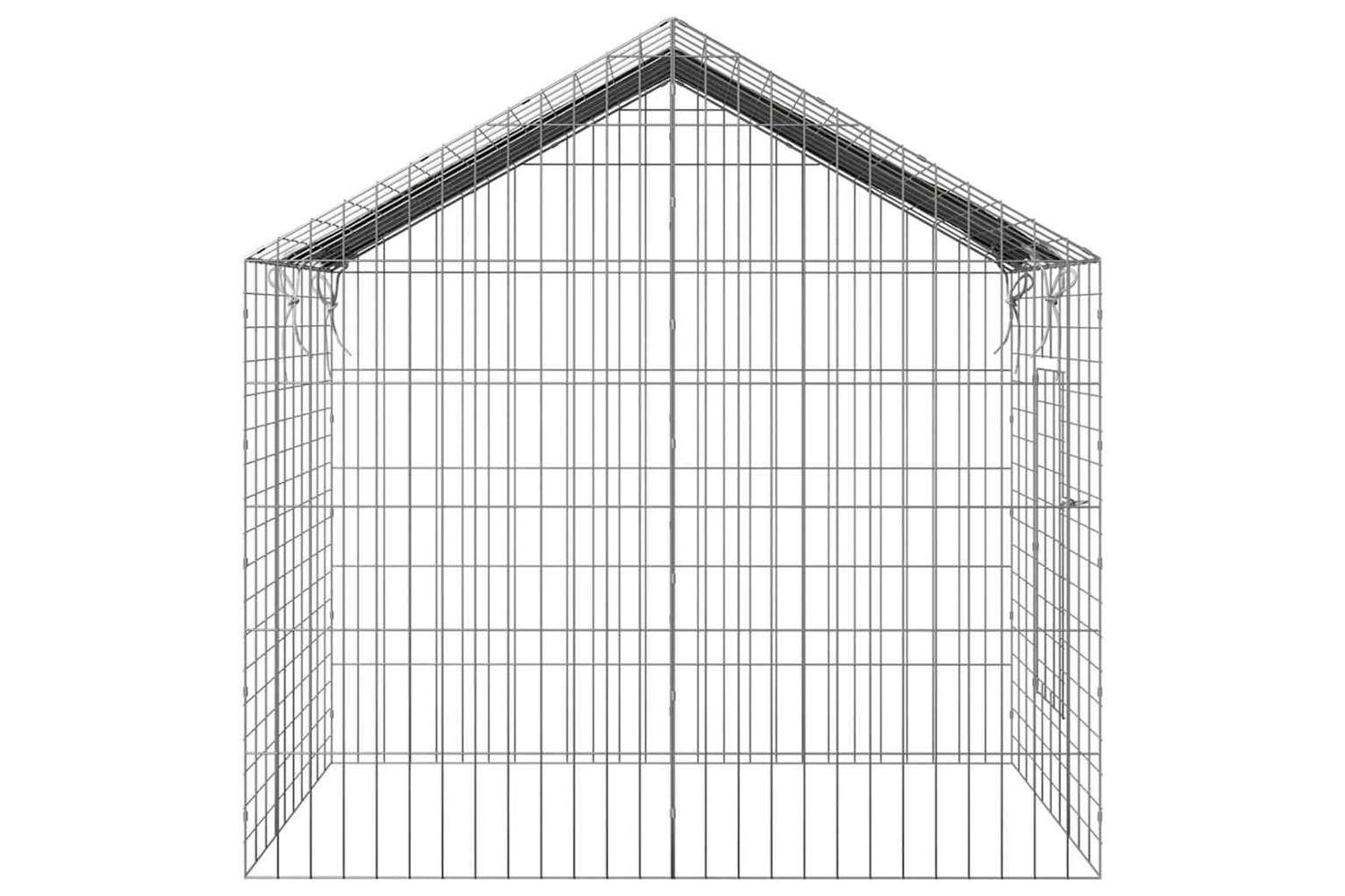 Vidaxl Rabbit Cage Silver 100 X 78 X 78 Cm Galvanised Steel-9