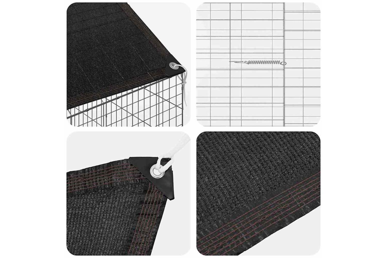 Vidaxl Rabbit Cage Silver 200 X 78 X 78 Cm Galvanised Steel-10