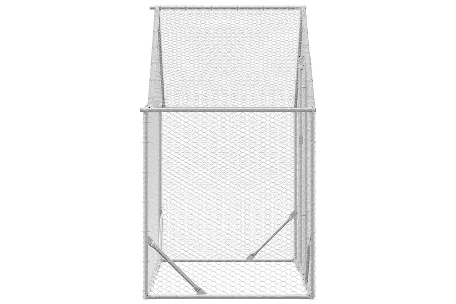 Vidaxl Chicken Cage Silver 170 X 100 X 177 Cm Galvanised Steel-5
