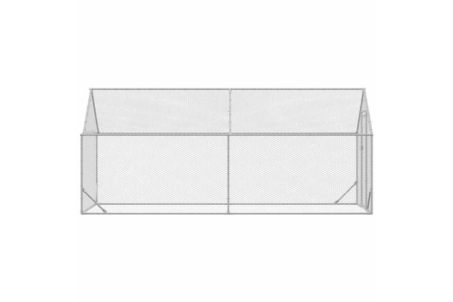 Vidaxl Chicken Cage Silver 400x170x177cm Galvanised Steel-5