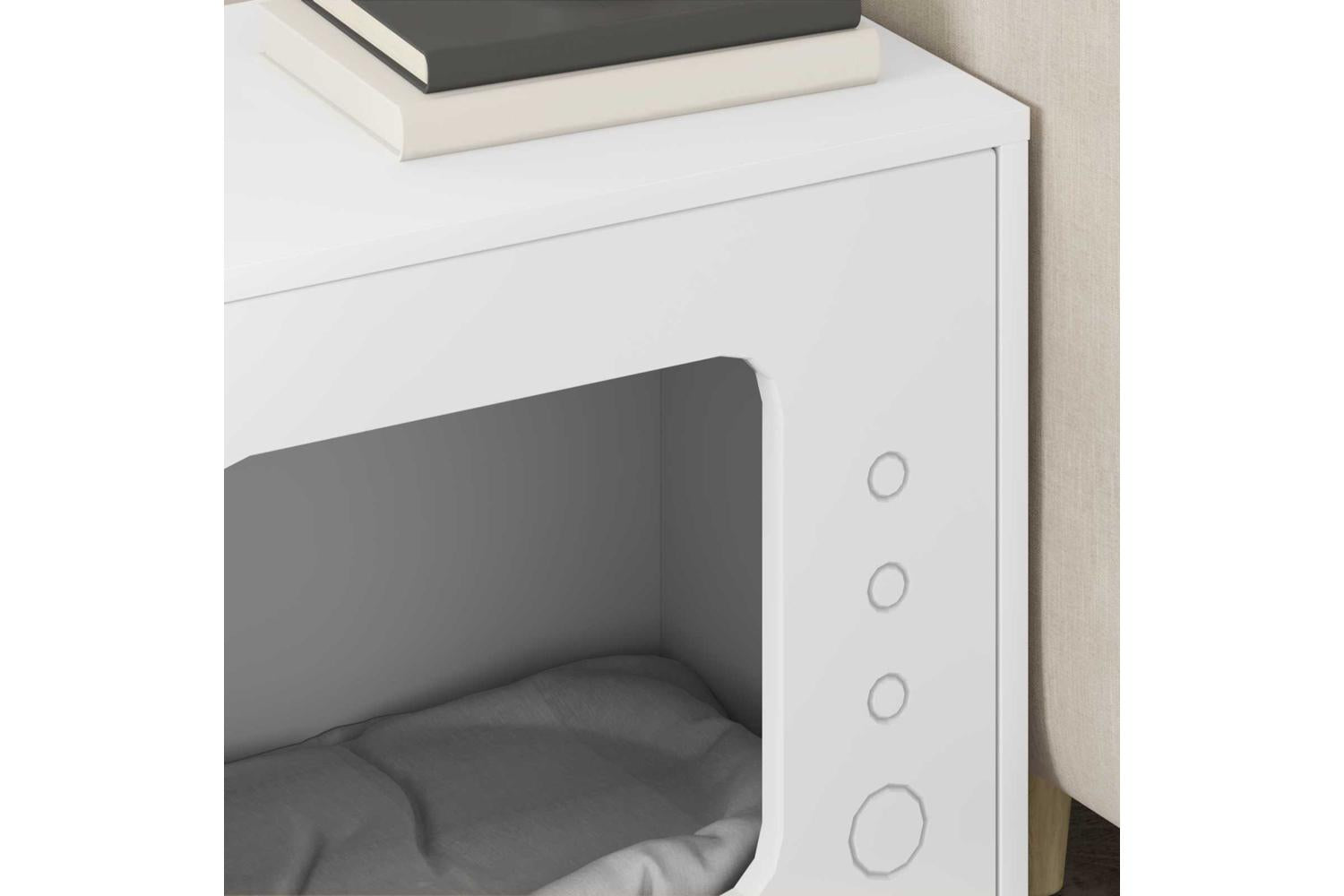 Vidaxl Cat House White 51 X 30 X 42 Cm Engineered Wood-4