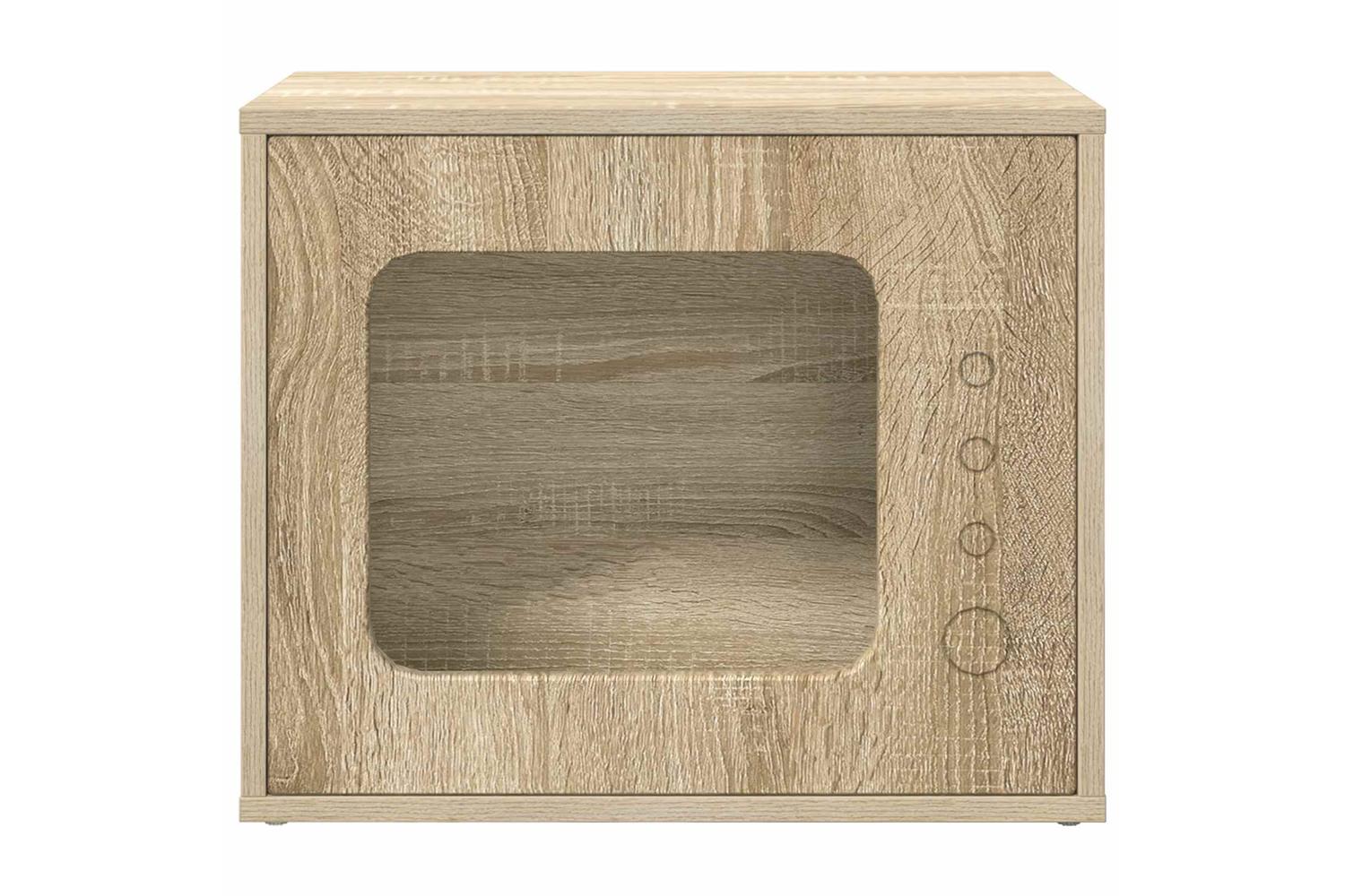 Vidaxl Cat House Sonoma 51 X 30 X 42 Cm Engineered Wood-2