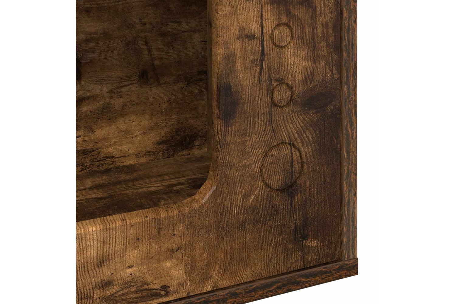 Vidaxl Cat House Smoked Oak 51 X 30 X 42 Cm Engineered Wood-6