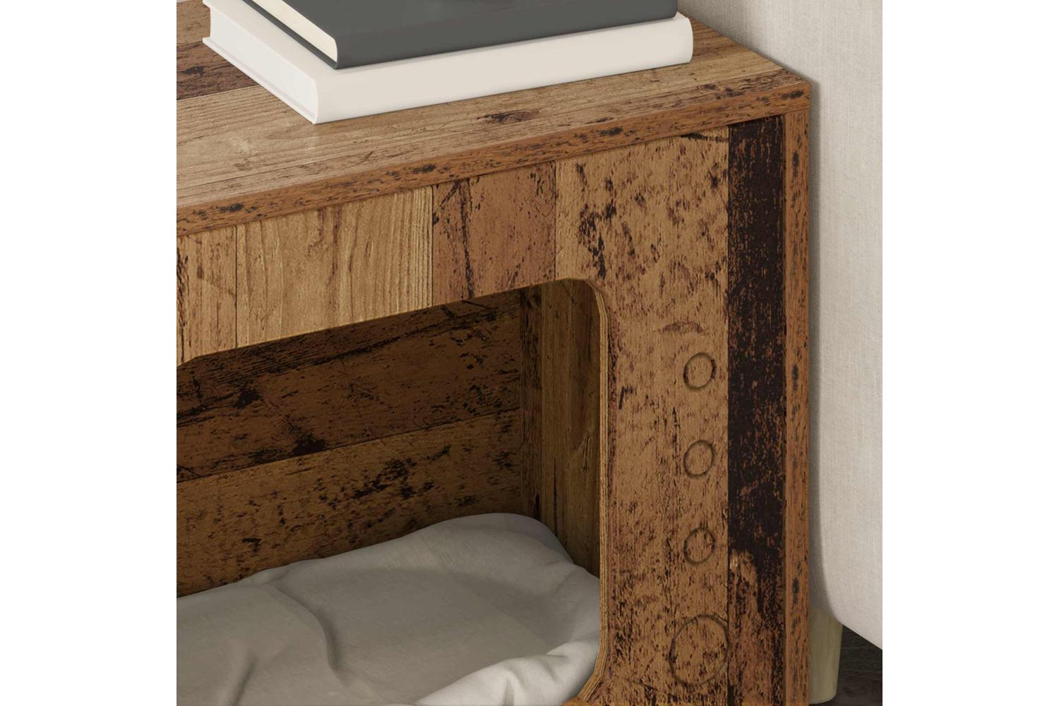 Vidaxl Cat House Old Wood 51 X 30 X 42 Cm Engineered Wood-4