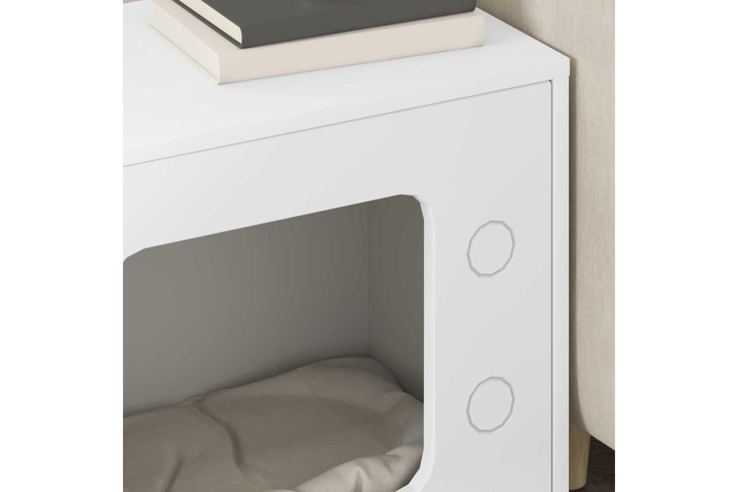 Vidaxl Cat House White 51 X 30 X 52 Cm Engineered Wood-4