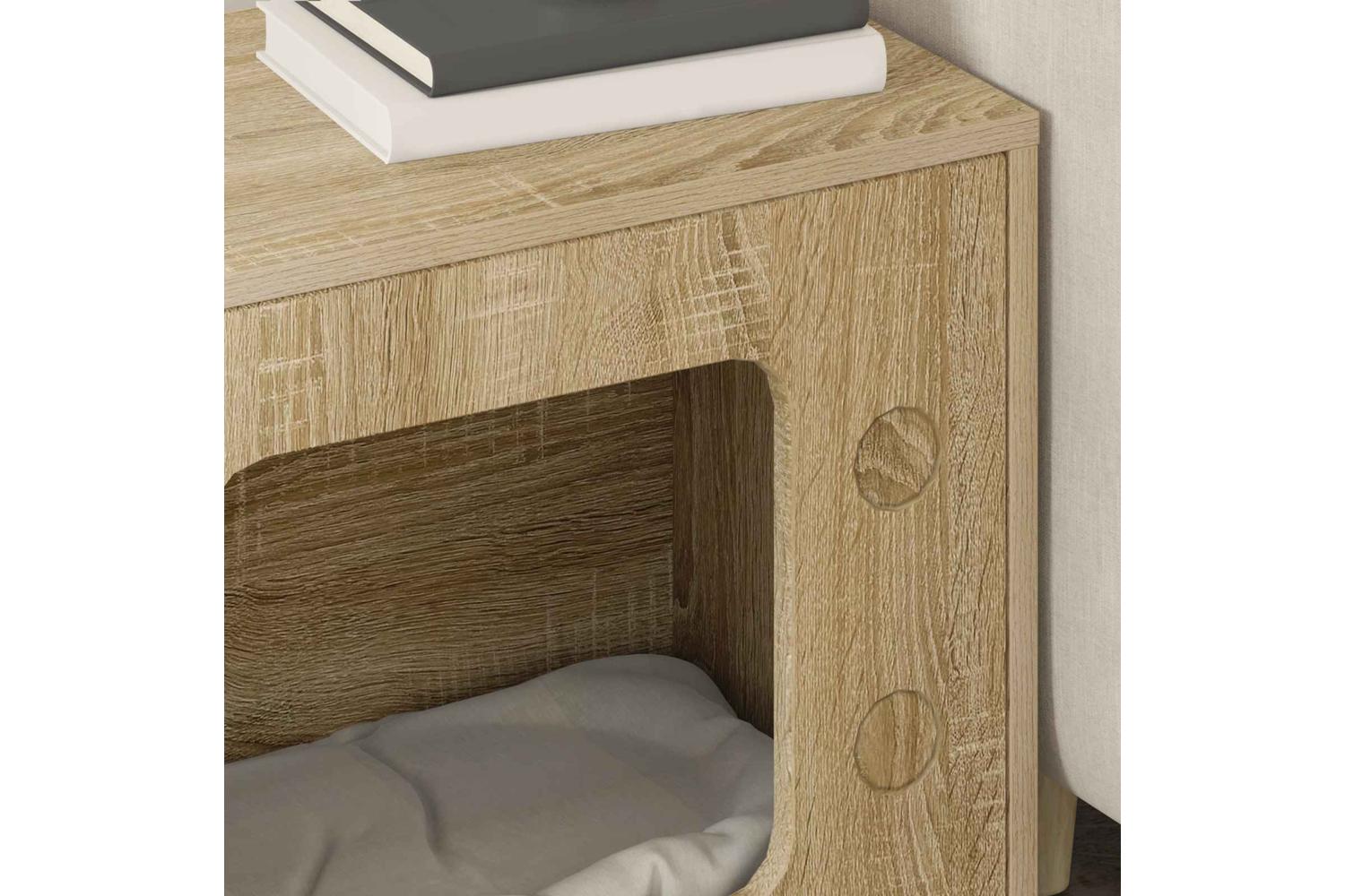 Vidaxl Cat House Sonoma 51 X 30 X 52 Cm Engineered Wood-4