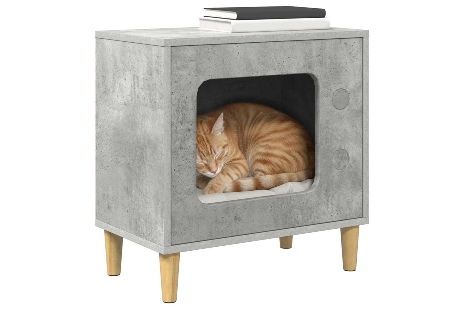 Vidaxl Cat House Concerte 51 X 30 X 52 Cm Engineered Wood-3