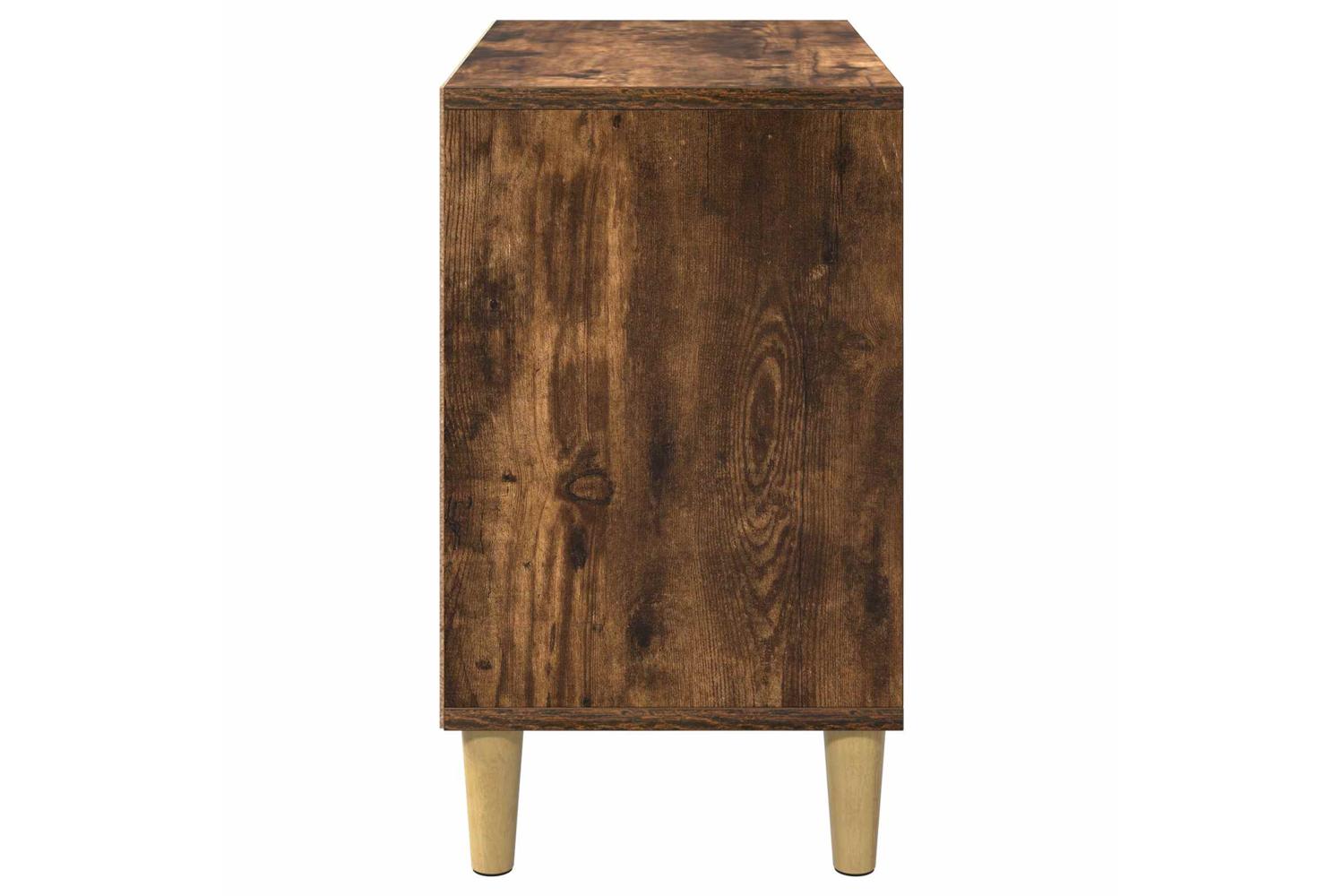 Vidaxl Cat House Smoked Oak 51 X 30 X 52 Cm Engineered Wood-6
