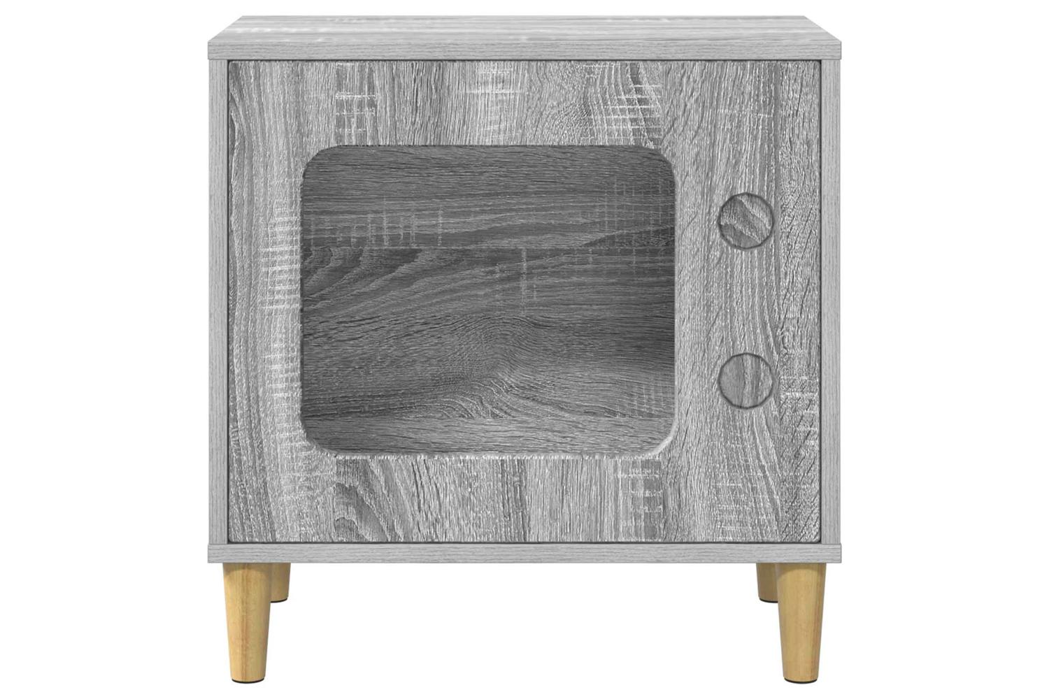 Vidaxl Cat House Grey Sonoma 51 X 30 X 52 Cm Engineered Wood-5