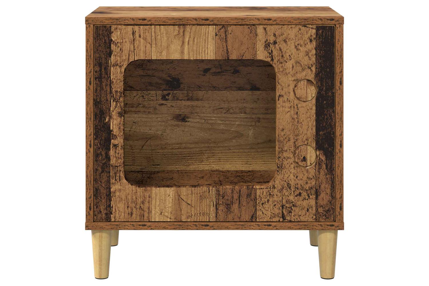Vidaxl Cat House Old Wood 51 X 30 X 52 Cm Engineered Wood-5