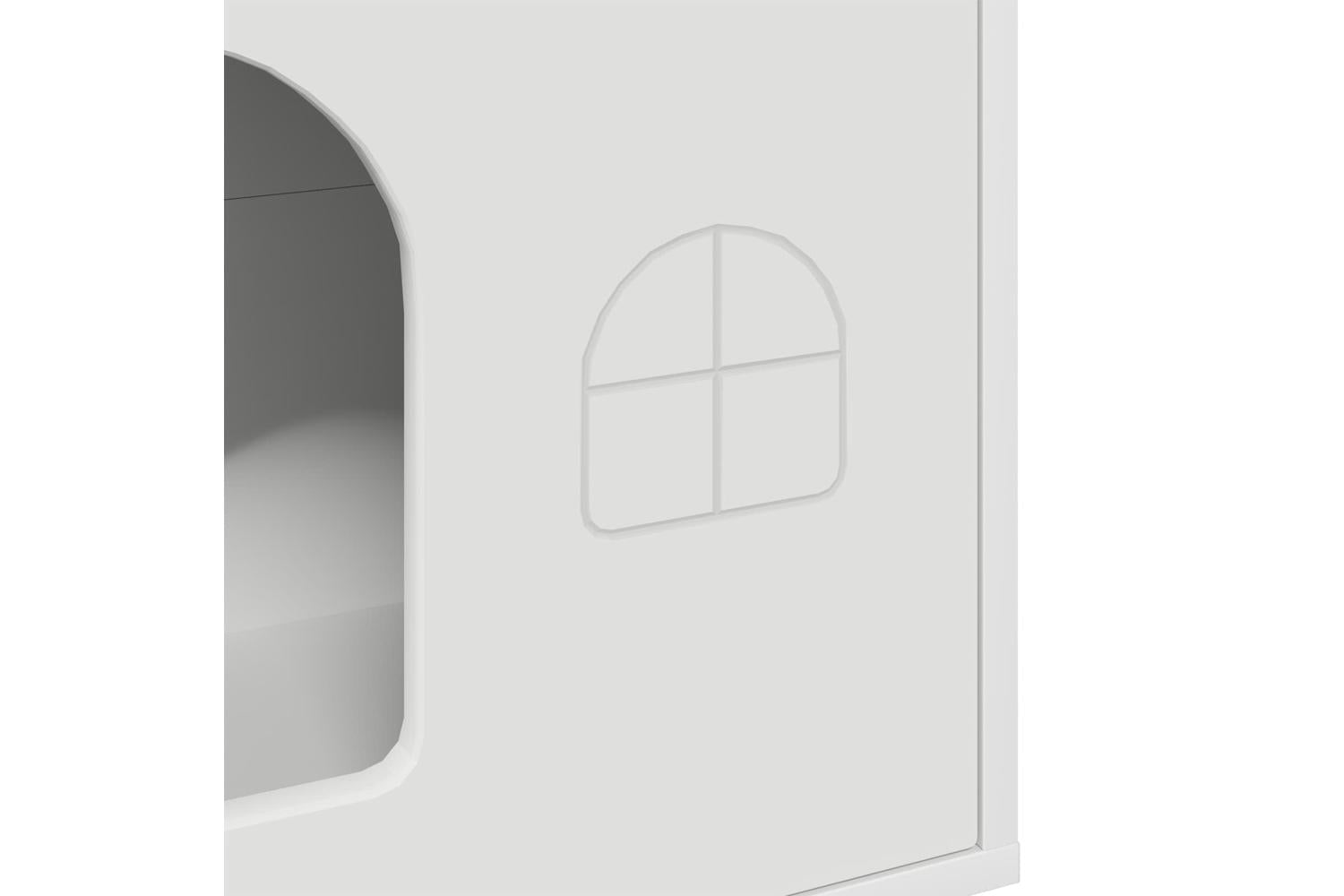 Vidaxl Cat House White 51 X 30 X 52 Cm Engineered Wood-8